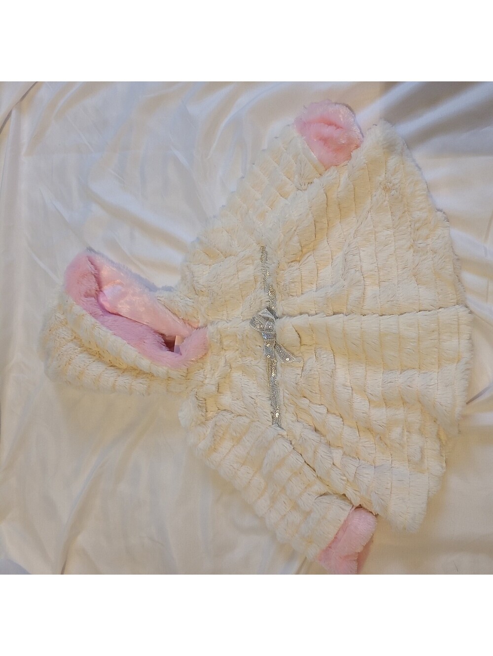 Little Lass Soft Faux Fur Coat Hoodie Toddler Girls Size 18 Month Fluffy Jacket